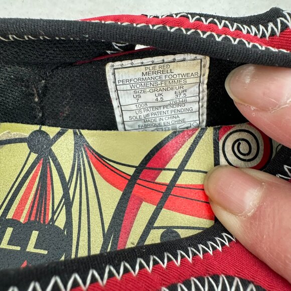 Merrell Women's Red Leather Mary Jane Shoes US Size 7, Performance Foot ware - Picture 7 of 9